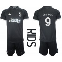 Dětský Fotbalový dres Juventus Dusan Vlahovic #9 2023-24 Třetí Krátký Rukáv (+ trenýrky)